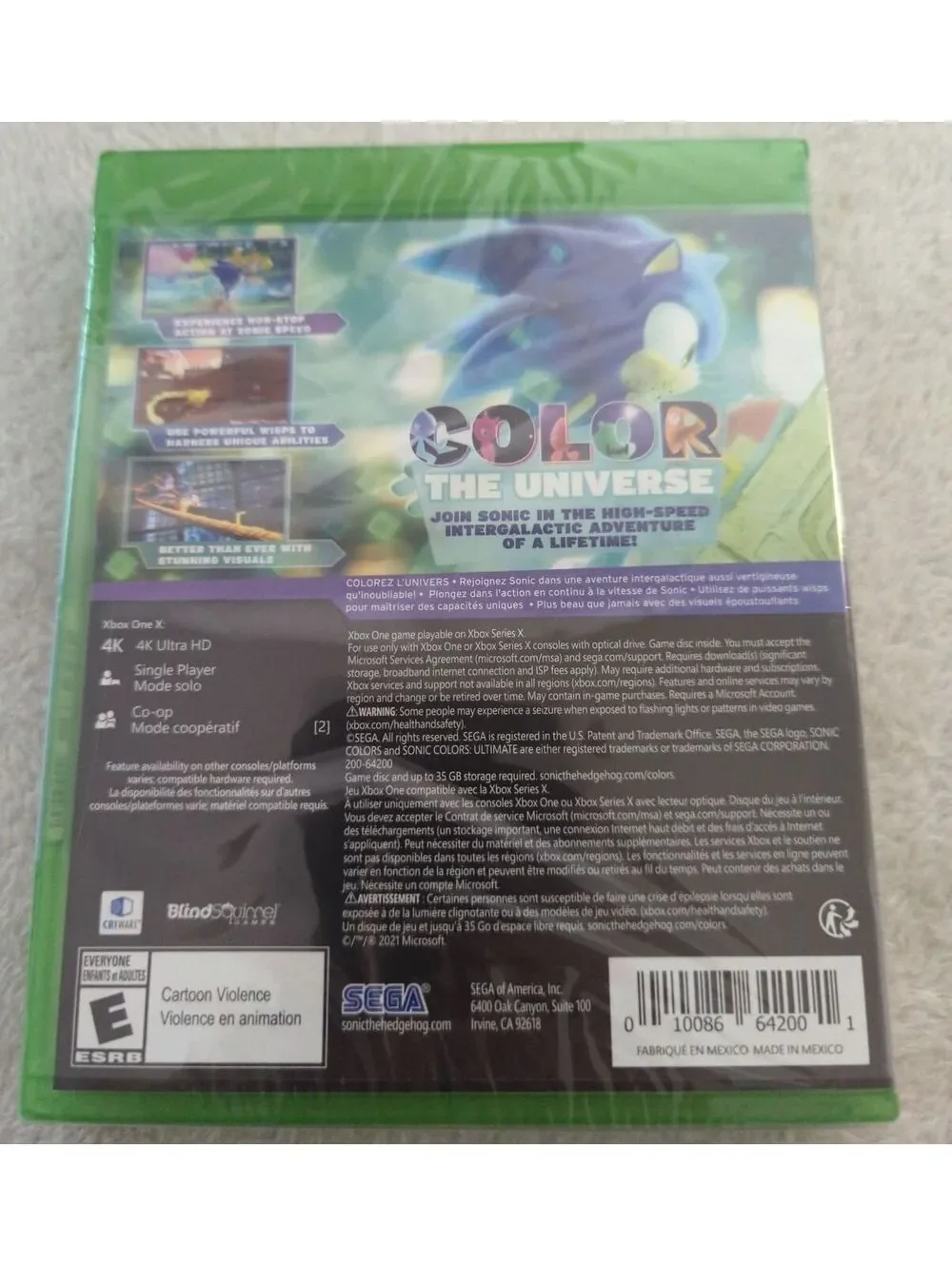 Sonic Colors Ultimate Xbox One Game - Brand New Factory Sealed